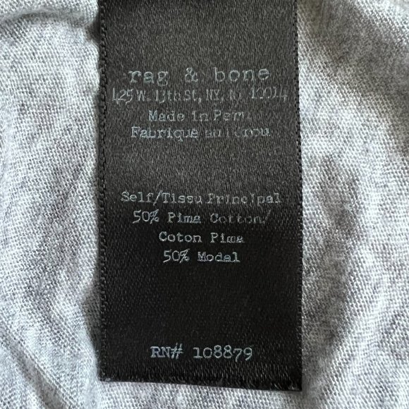 Rag & Bone Sleeveless Concert Tank Ombre Gray Sz M - Picture 7 of 11
